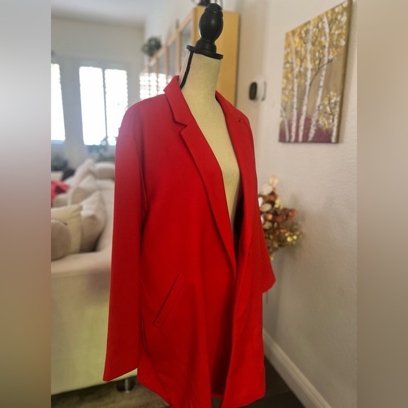 Liz Claiborne - bright cherry red classy coat - Picture 3 of 11